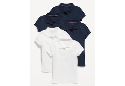 Old Navy Girls Uniform Pique Polo Shirt