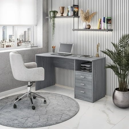 Classic Computer Desk with Drawers
