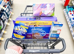 Feminine Care Deals at Walgreens: $3 Tampax, $4.50 Always, and More card image