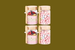 a bamboo container 4-pack