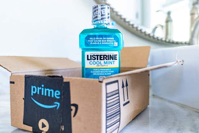 Listerine Cool Mint 1.5-Liter Mouthwash, Only $5 on Amazon card image