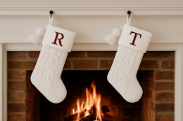 a monogram stocking