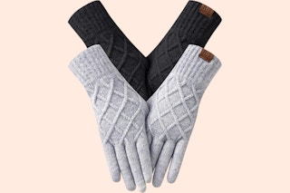Touch Screen Knit Gloves Set