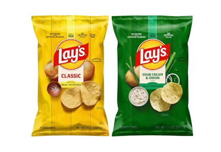 2 Lay's Chip Bags