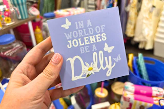 dollar general dollly parton tabletop sign