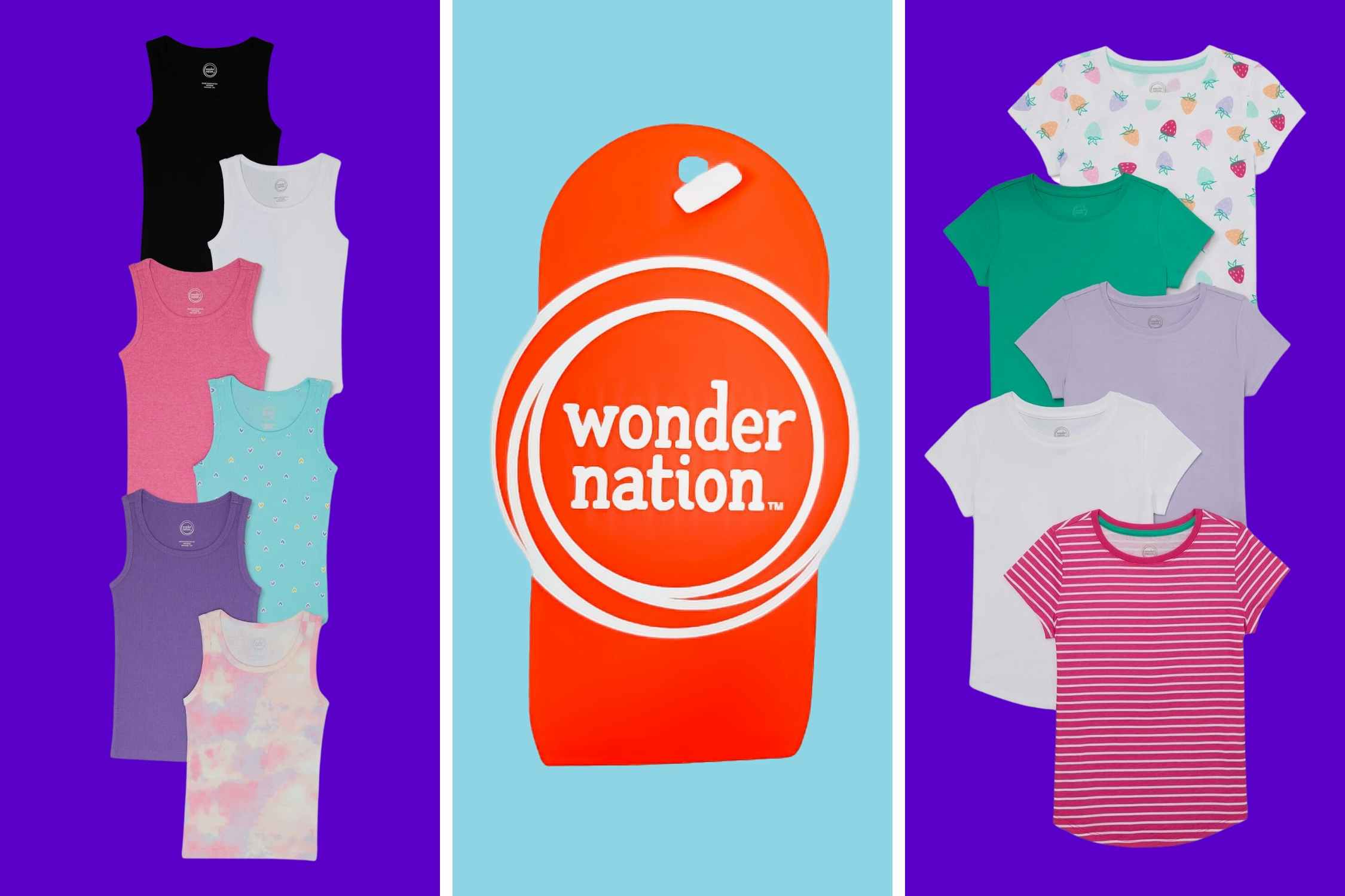 Wonder Nation Kids’ Shirt Sets, as Low as $2.49 per Shirt at Walmart