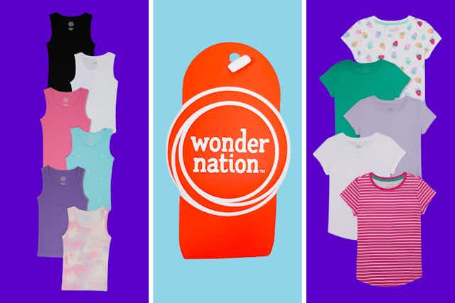 Wonder Nation Kids’ Shirt Sets, as Low as $2.49 per Shirt at Walmart card image