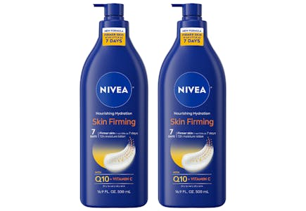 2 NIVEA Skin Firming Body Lotions