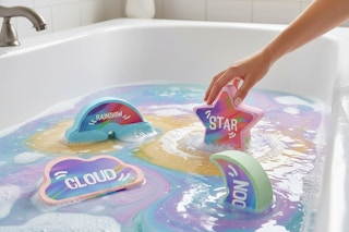 bath bombs in a tub