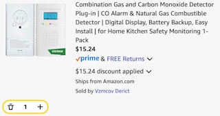 Gas and Carbon Monoxide Detector