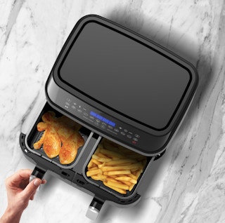 Insignia™ - 8 Qt. Digital Dual-Basket Air Fryer - Black