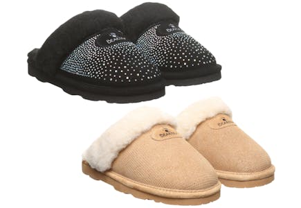 BearPaw Adult Suede Slippers