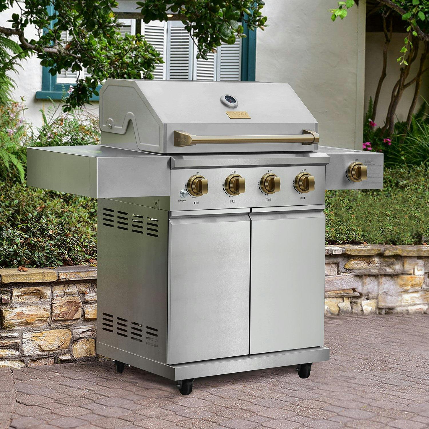 Gordon Ramsay Collection Outdoor Stainless Steel 4-Burner Grill