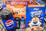 dollar general grocers in shopping cart