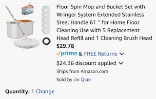 Amazon Spin Mop and Bucket 29 2024