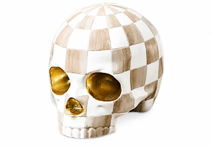 MacKenzie-Childs Skull Figurine