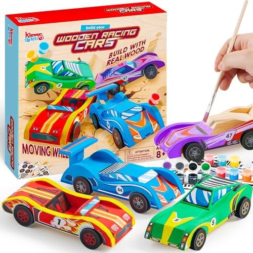 Kids' DIY Wooden Race Car Kit
