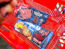 chips ahoy in a red shopping basket