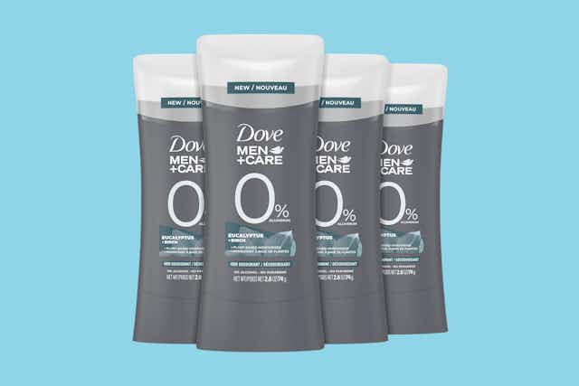 Dove Men+Care Deodorant 4-Pack, as Low as $13.77 on Amazon (Reg. $27.96) card image