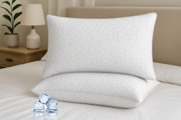 This $120 Set of Cooling Bed Pillows Drops to $25 With Amazon Discounts card image