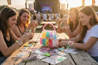 a bracelet kit being used