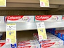 colgate toothpaste on walgreens shelf