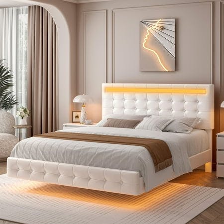 Queen Floating Bed