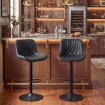 Zager Faux Leather Bar Stool