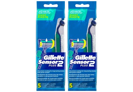 2 Gillette Disposable Razors