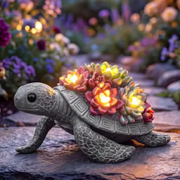 Solar Turtle Garden Decor