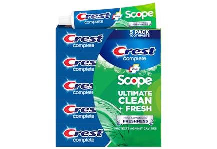 Crest Complete Toothpaste 5-Pack