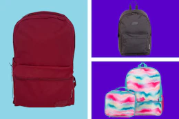 backpacks in a collage 