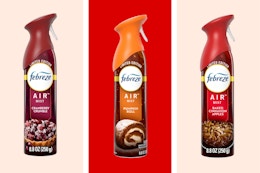 3 febreze holiday sprays side by side