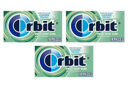 3 Orbit Gum Packs