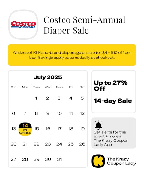 Costco Diaper Sale start date in July 2025