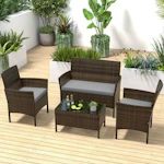Costway 4-Piece Patio Furniture Set