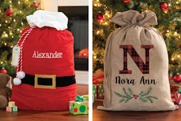 Personalized Planet Santa Sacks