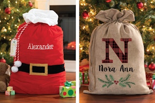 Personalized Planet Santa Sacks