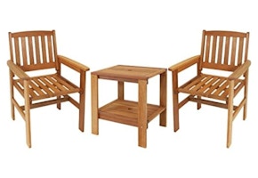 Sunnydaze Wooden Patio Set