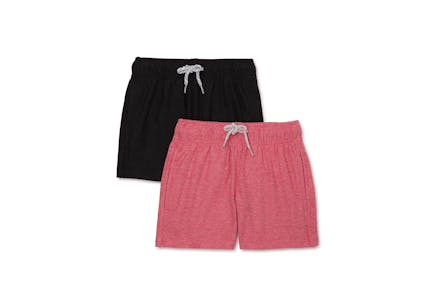 Athletic Works Kids' Gym Shorts 2-Pack