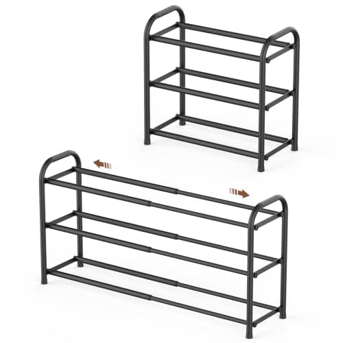 Expandable 3-Tier Shoe Rack