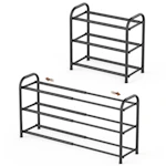 Expandable 3-Tier Shoe Rack