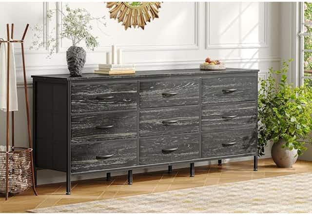 63-Inch Wood Dresser, Only $83.99 With Amazon Promo Code card image