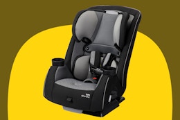 black and gray convertible car seat
