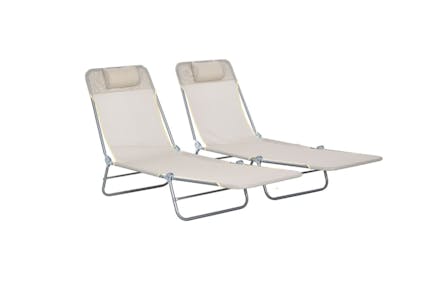 Outsunny Folding Lounge Chairs 