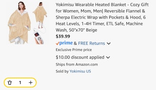 Wearable Heated Blanket