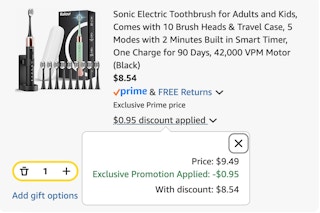 Sonic Electric Toothbrush Kit Discount
