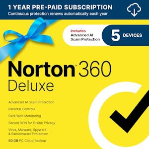 Norton 360 Deluxe 1-Year Subscription