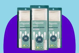 cliganic cotton swabs on KCL template