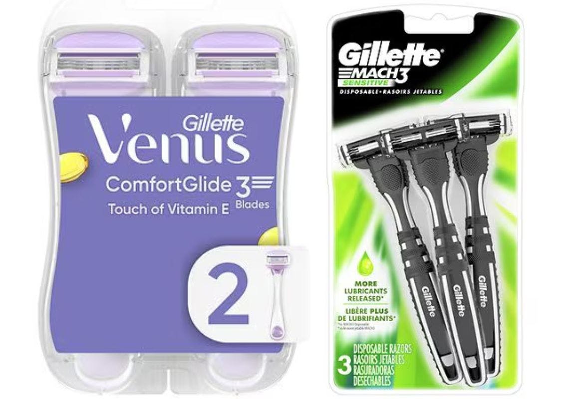 1 Gillette + 1 Venus